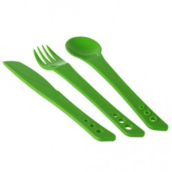 Set de tacâmuri LIFEVENTURE Ellipse Cutlery green