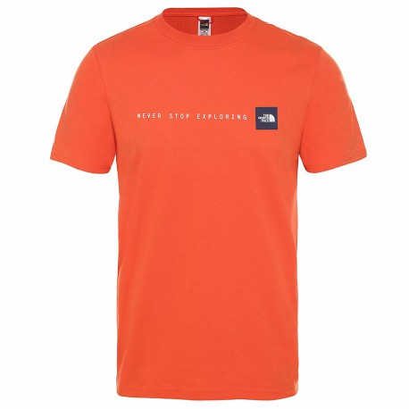 Tricou THE NORTH FACE M S/S Never Stop Exploring Tee orange