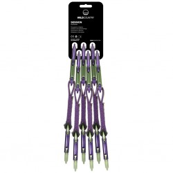 Set bucle echipate WILD COUNTRY Session Quickdraw 12cm 6-pack purple/green