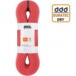 coarda PETZL Arial 9.5mm Dry 60m red