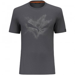 Tricou SALEWA Pure Chalk Dry M T-Shirt onyx melange
